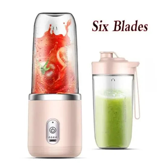 6 Blades Portable Fruit Juice Blender