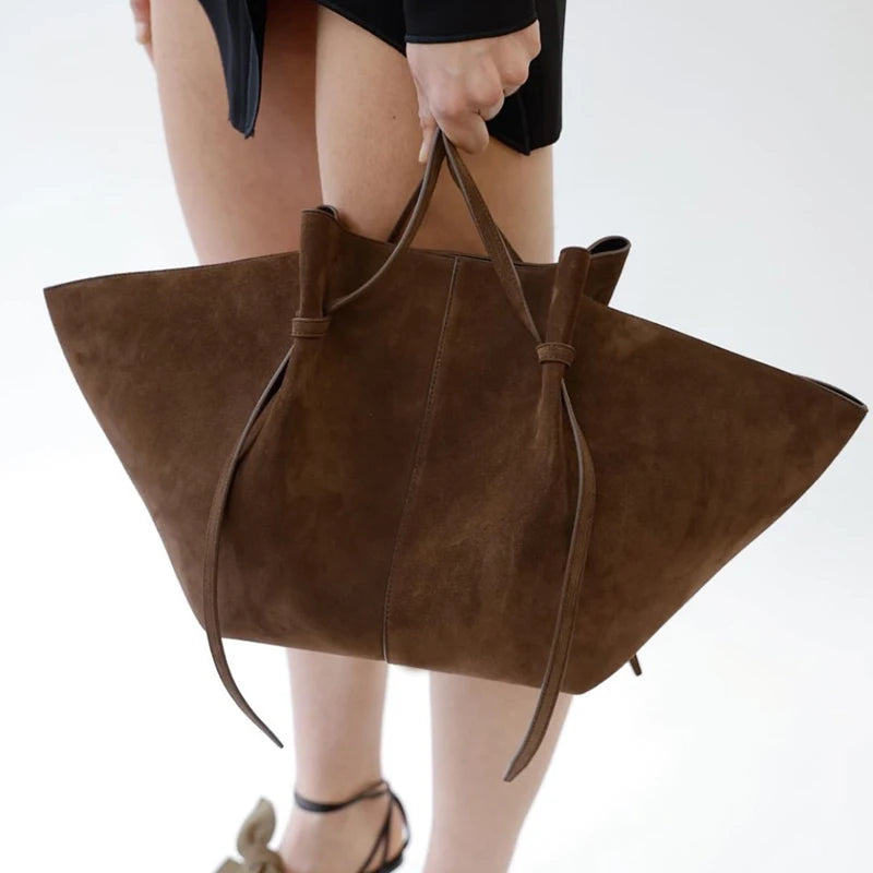 Faux Suede Tote Bags For Women Luxury Designer Handbags Purses 2025 New In Vintage Large Capacity Shoulder Custom Name Initials