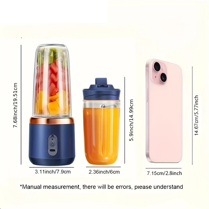 6 Blades Portable Fruit Juice Blender