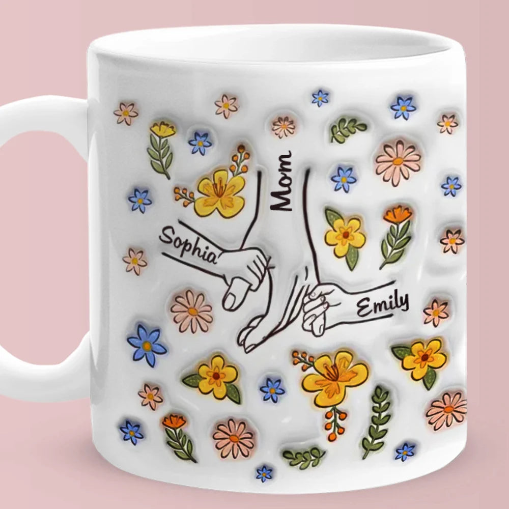 Custom Name Mug Cup Coffee For Mother,Custom 3D Pottery