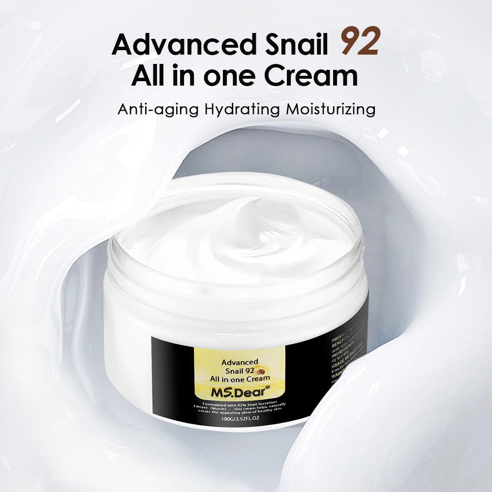 Hyaluronic Snail Cream Face Moisturizer