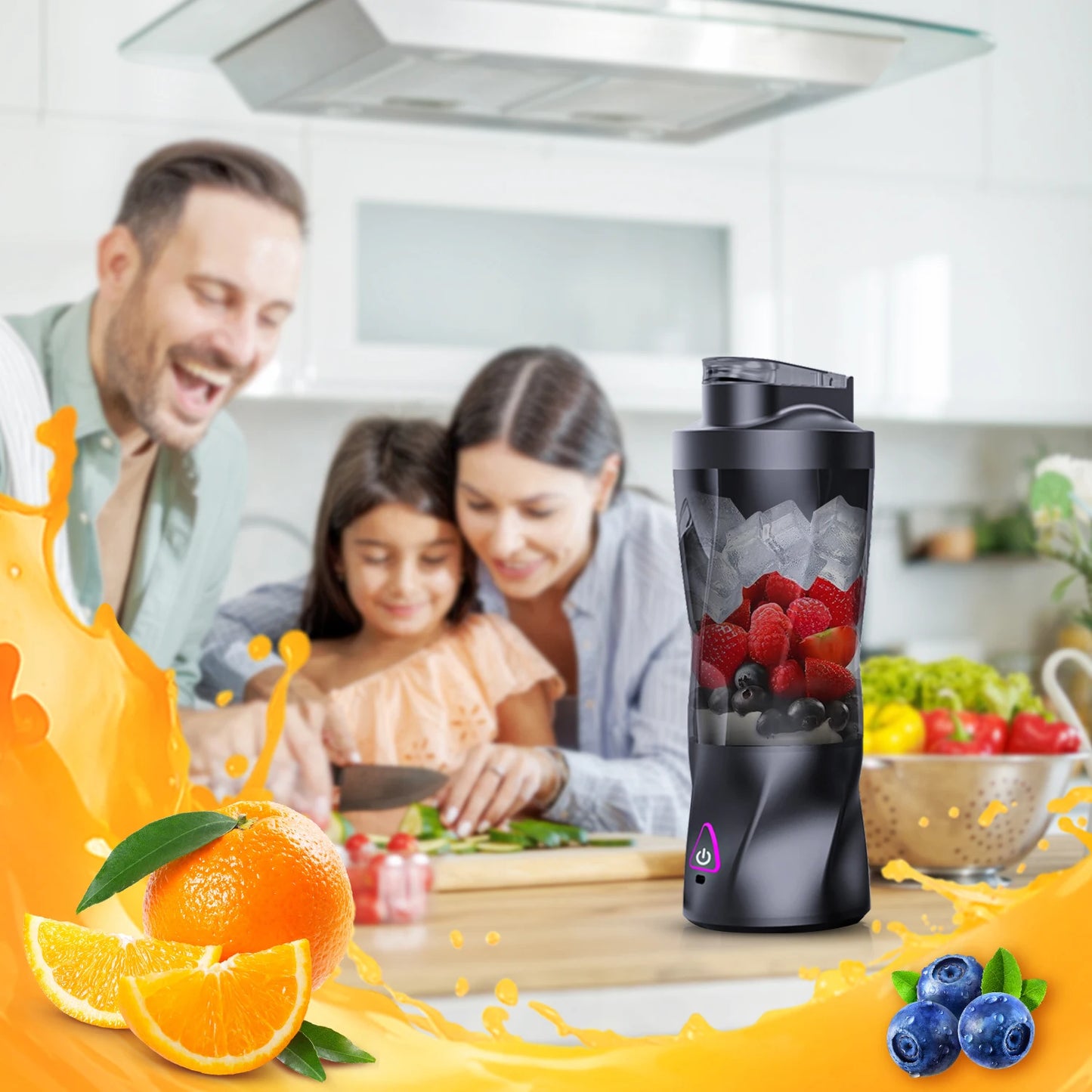 Electric Portable Juicer 700ML – USB Rechargeable Smoothie Blender for Fruits, Shakes & Outdoor Use