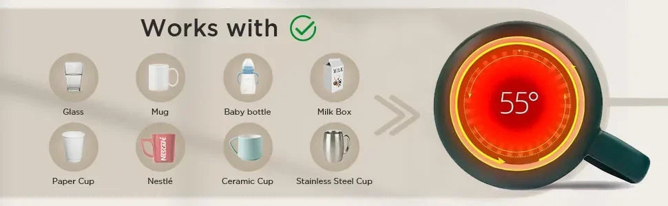 USB Recharge Warm Soup Cups Coffee Mug with Lid and Gift Box Storage Bag Set Ceramics Cup with Stainless Steel Spoon Coffee Cups