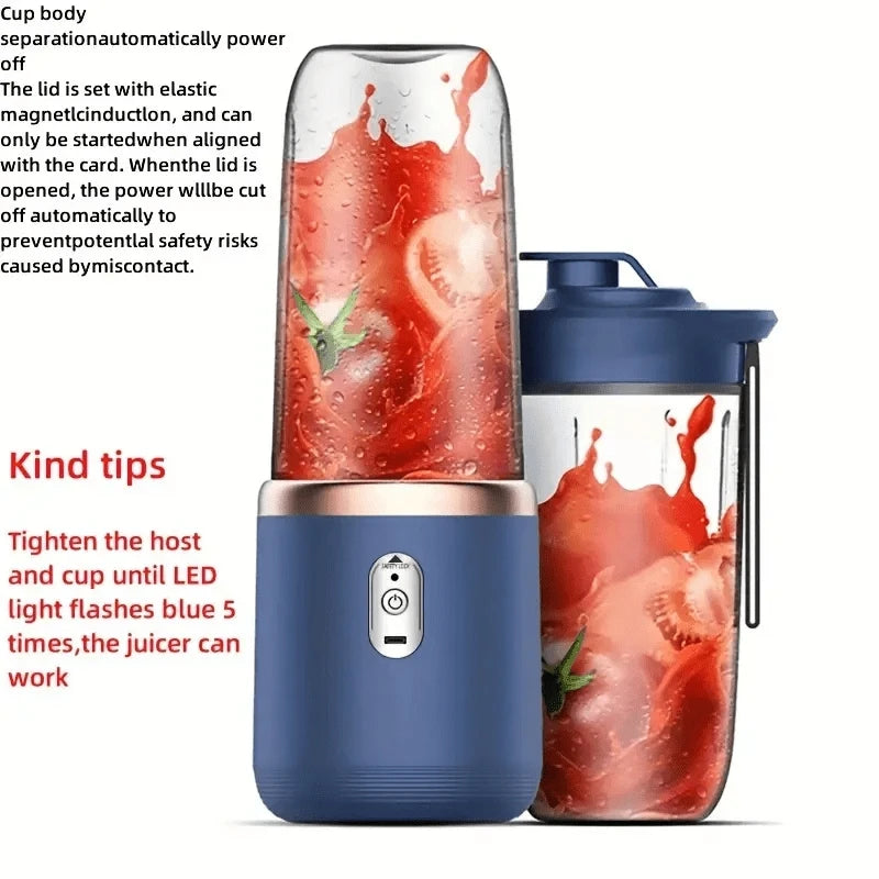 6 Blades Portable Fruit Juice Blender