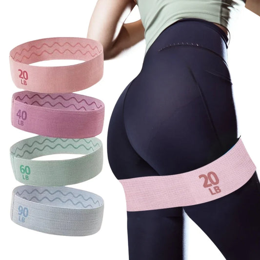 Yoga & Pilates Resistance Bands – Hip Circle Expander for Home Workouts