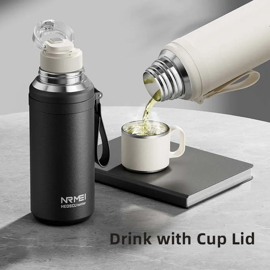 316L Stainless Steel Thermos Bottle – Magnetic Control Outdoor Flask, Insulated Travel Water Bottle