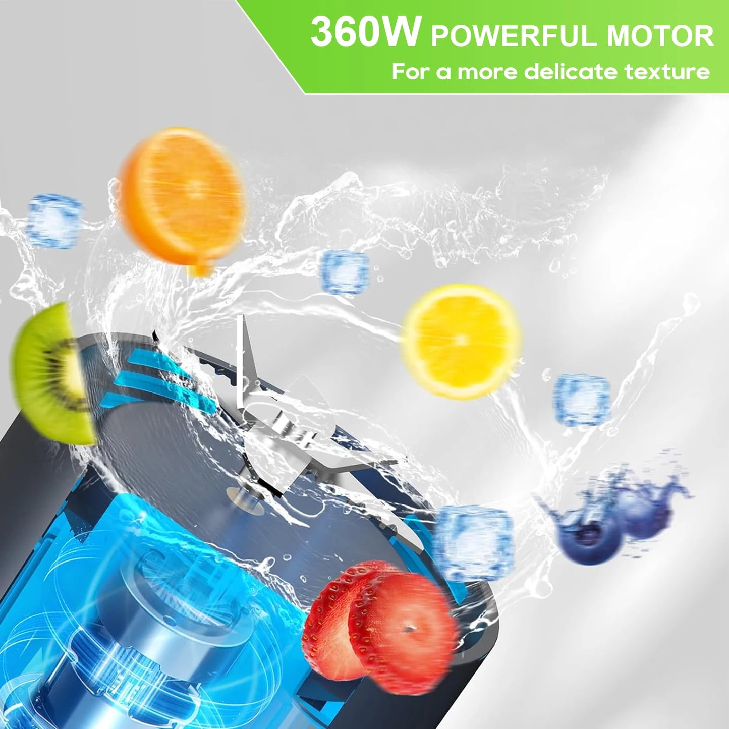 Electric Portable Juicer 700ML – USB Rechargeable Smoothie Blender for Fruits, Shakes & Outdoor Use