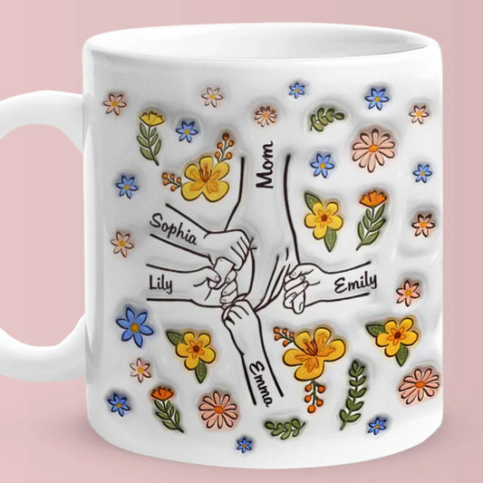 Custom Name Mug Cup Coffee For Mother,Custom 3D Pottery