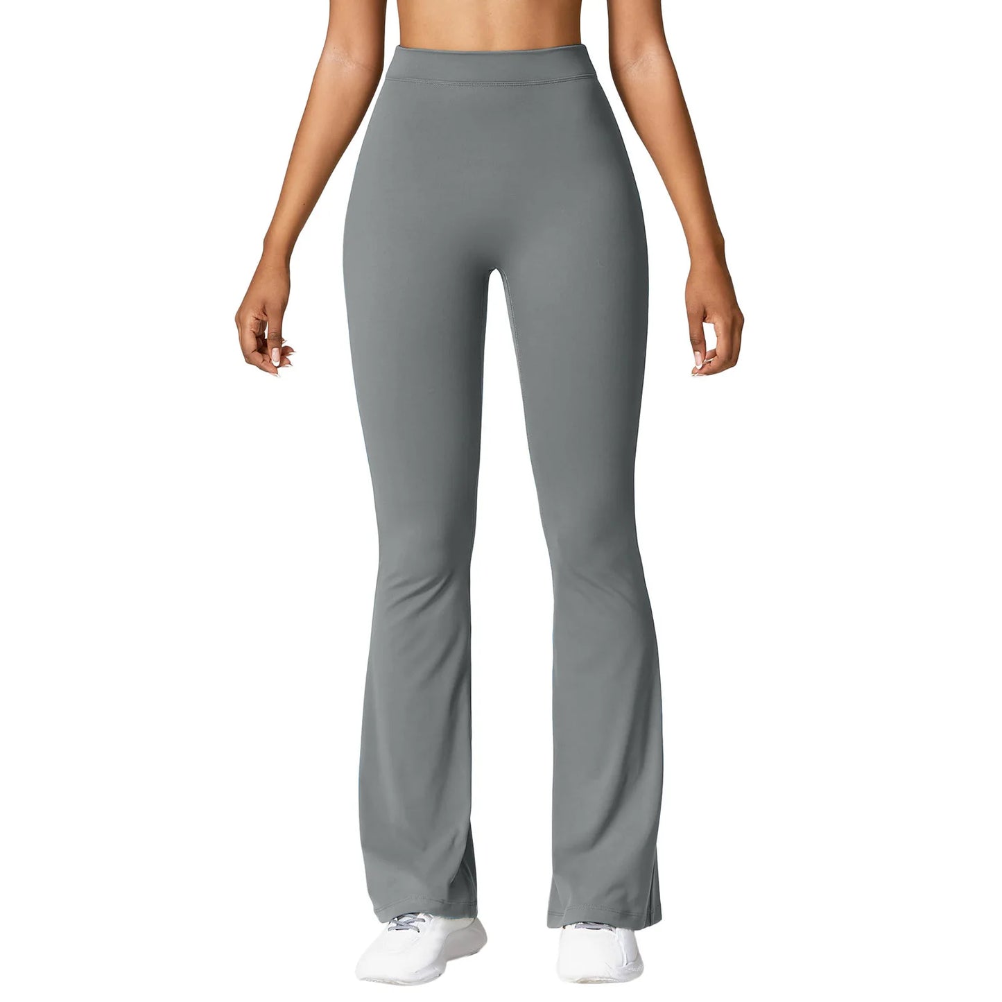 Micro Horn Leggings Women V-back Waist Sports Pants High Waist Push Up Butt Gym Pants Solid Slim Casual Leggings