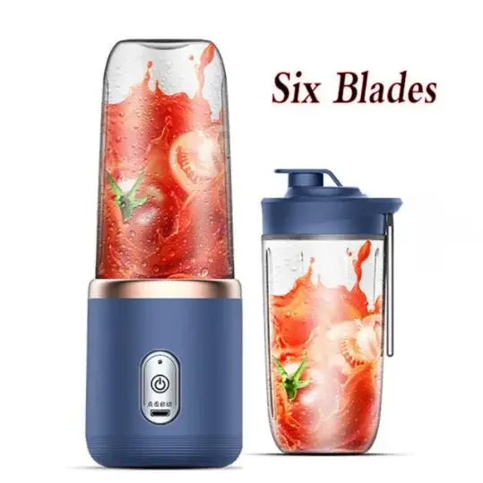 6 Blades Portable Fruit Juice Blender