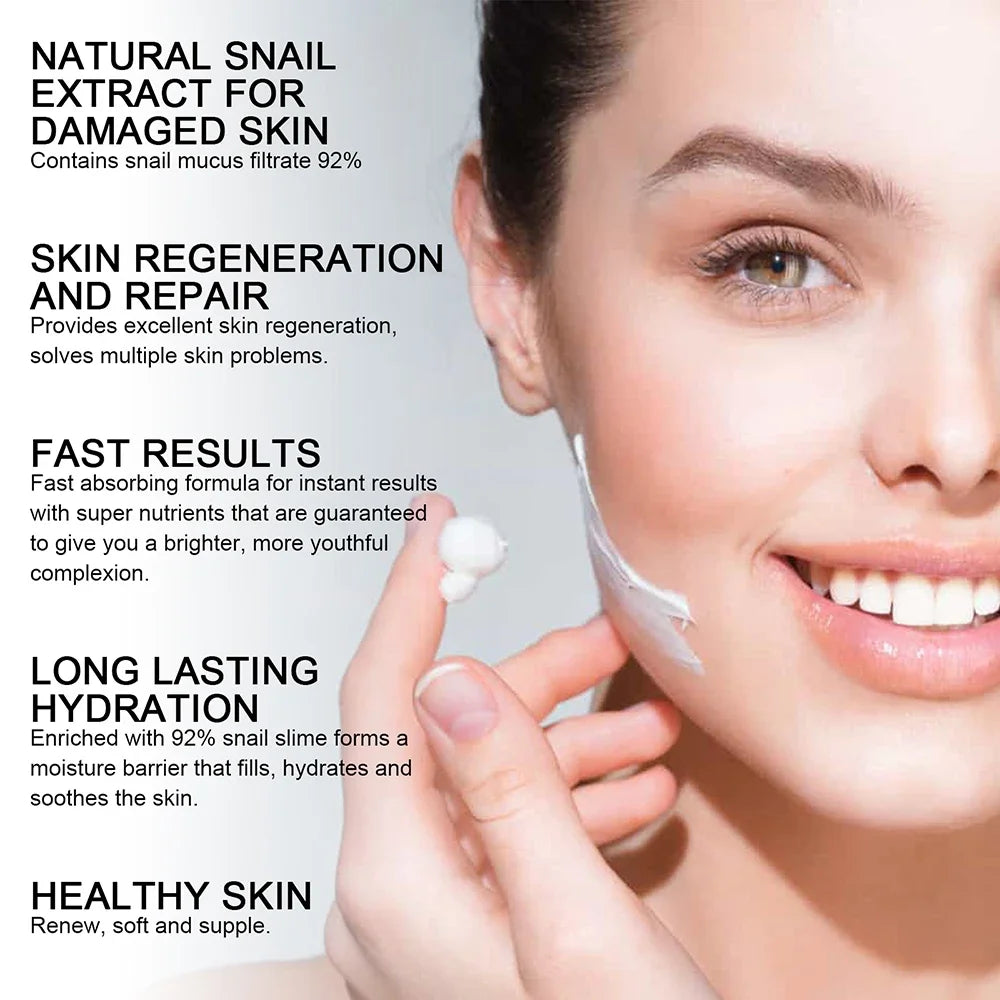 Hyaluronic Snail Cream Face Moisturizer