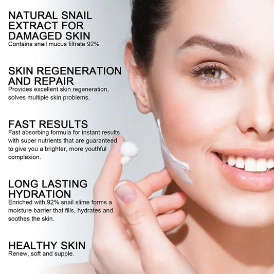 Hyaluronic Snail Cream Face Moisturizer