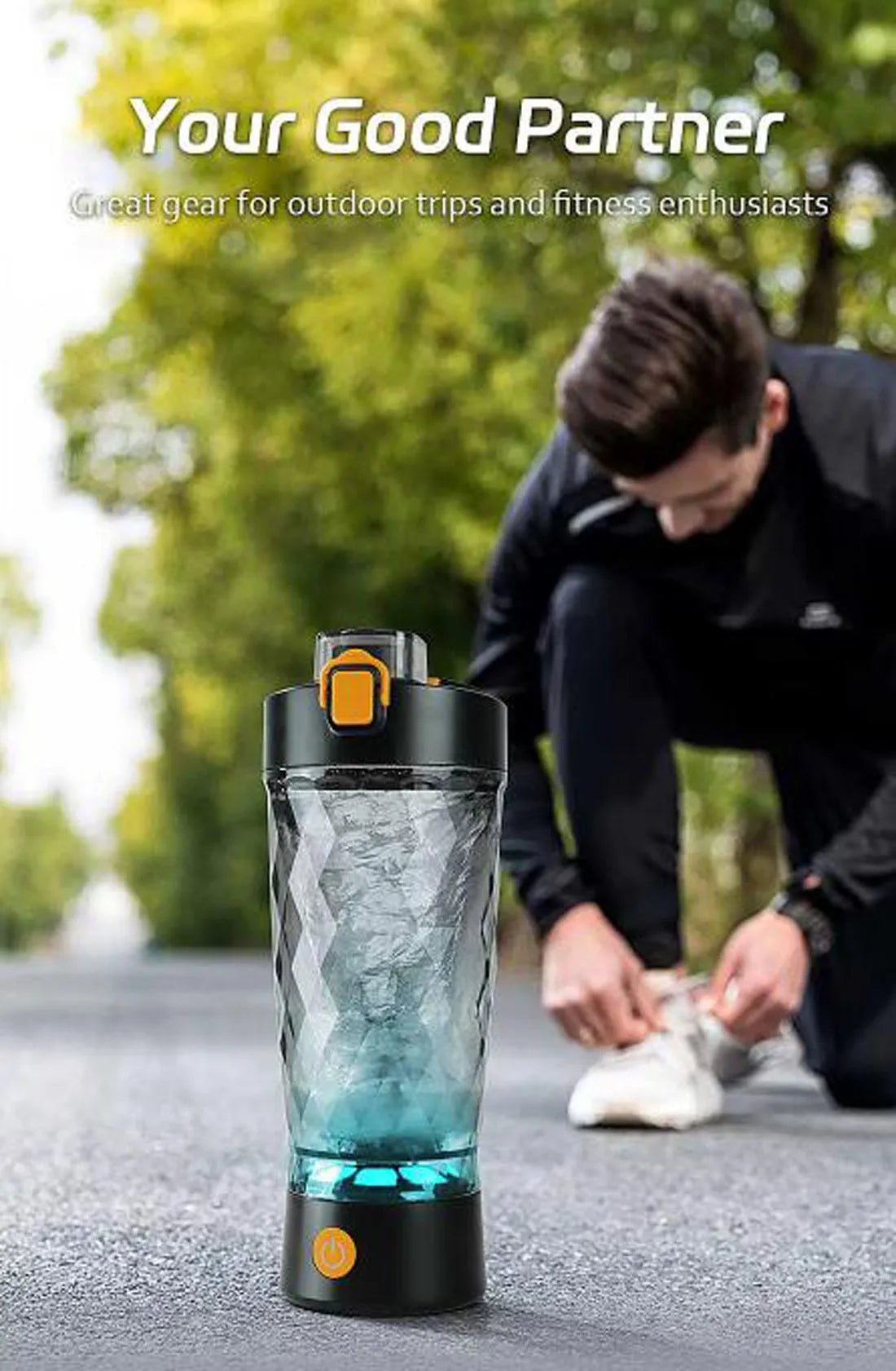 650ML Electric Protein Shaker Bottle – Automatic Mixing Cup for Gym, Milk, Coffee & Supplements