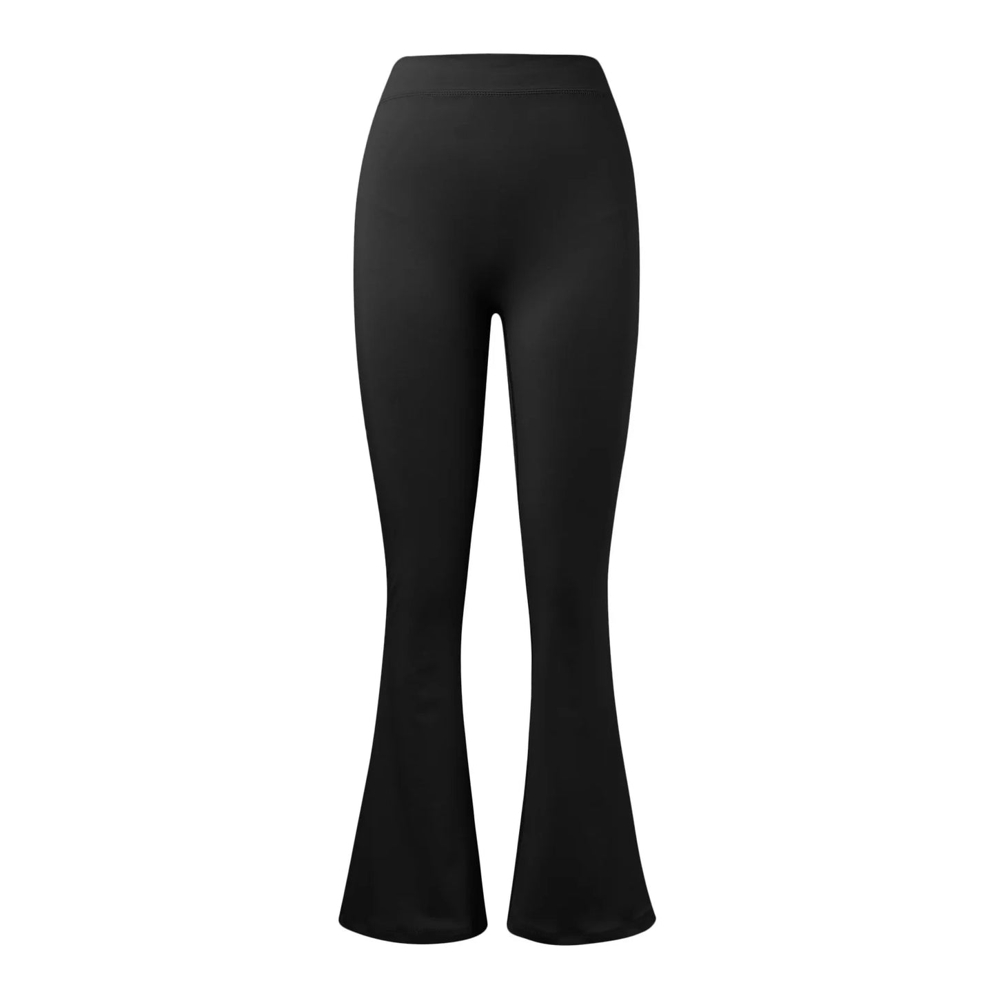 Micro Horn Leggings Women V-back Waist Sports Pants High Waist Push Up Butt Gym Pants Solid Slim Casual Leggings