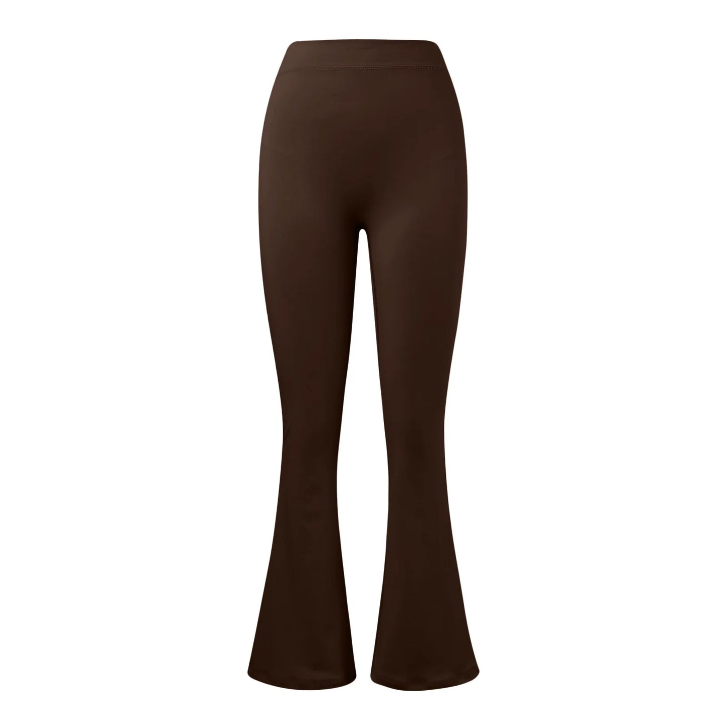 Micro Horn Leggings Women V-back Waist Sports Pants High Waist Push Up Butt Gym Pants Solid Slim Casual Leggings